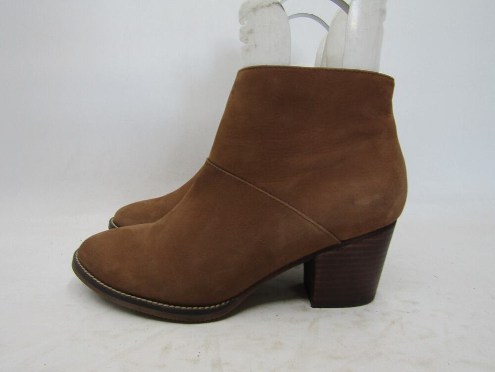 Blondo Womens Size 9.5 M Brown Leather Zip Ankle Fashion Boots Booties